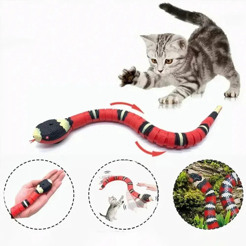 Jouet serpent pour chat