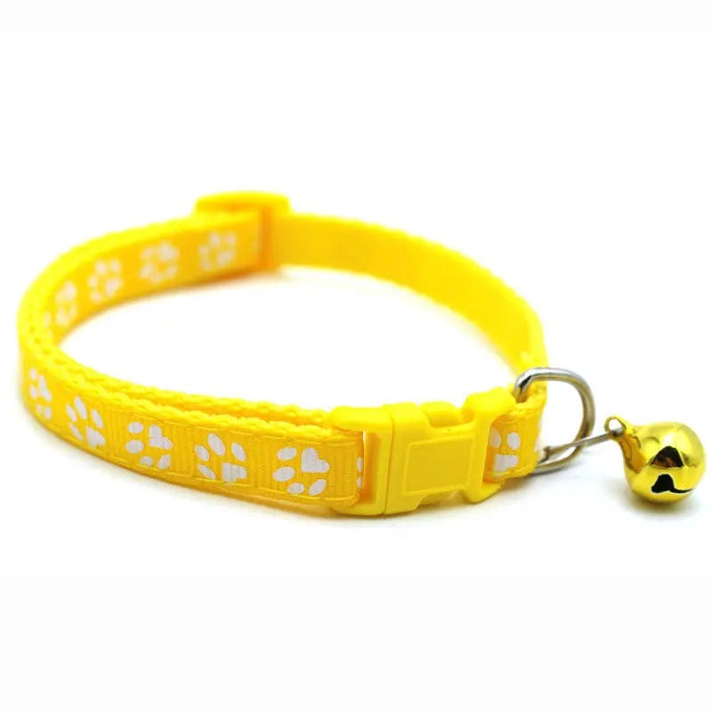 Collier chat motif coloré