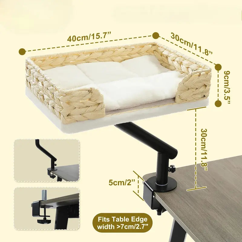 Lit de bureau pour chat