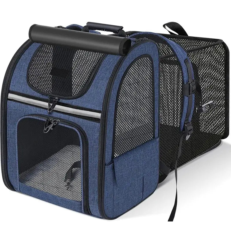 Sac à dos chat extensible avec abri