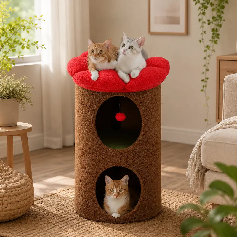 Arbre à chat tonneau
