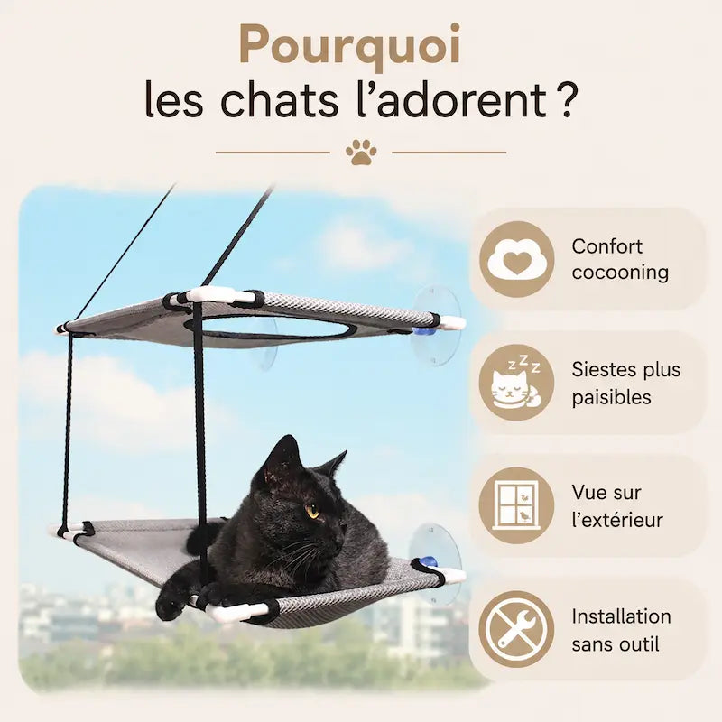 Hamac double pour chat