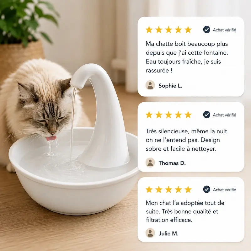 Fontaine automatique pour chat