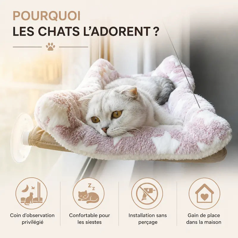 Hamac de fenêtre pour chat