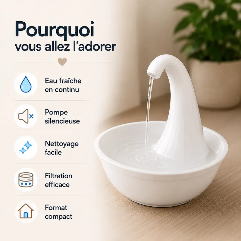 Fontaine automatique pour chat