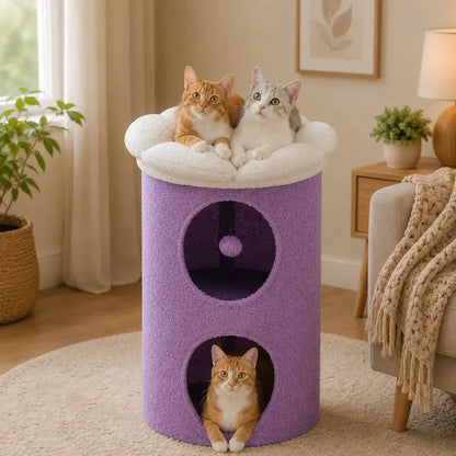 Arbre à chat tonneau