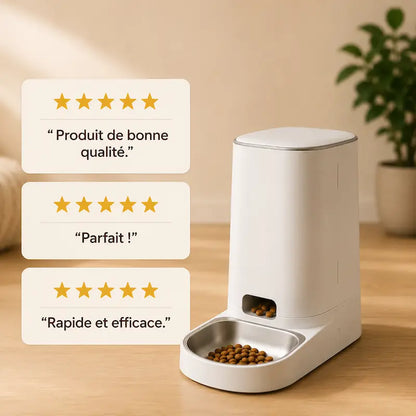 Distributeur automatique croquettes chat