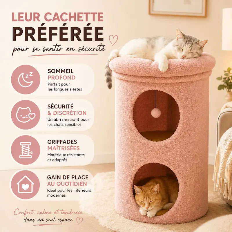 Arbre à chat tonneau