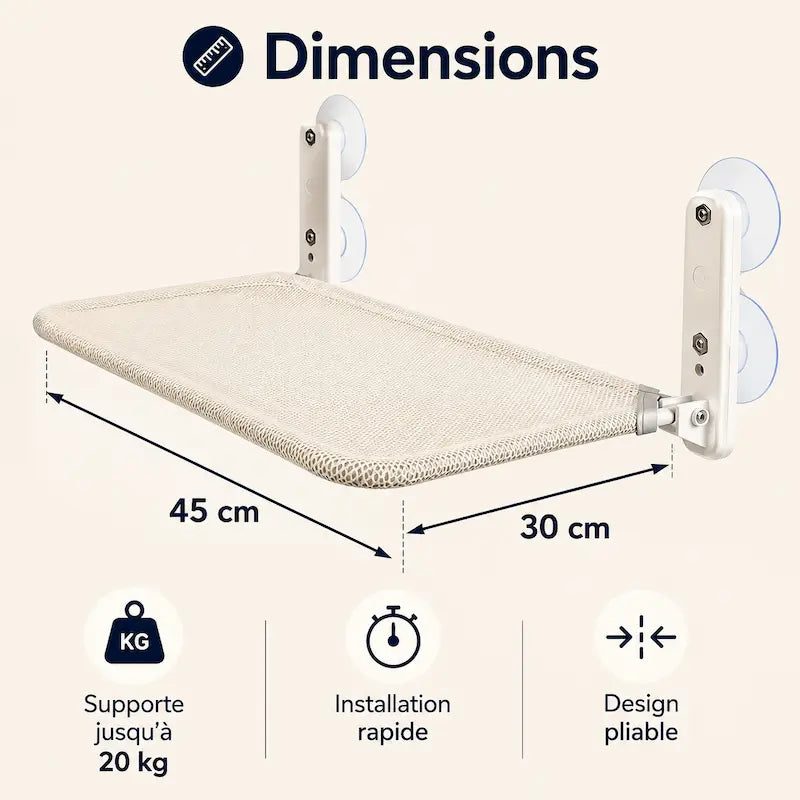 Hamac pliable pour chat