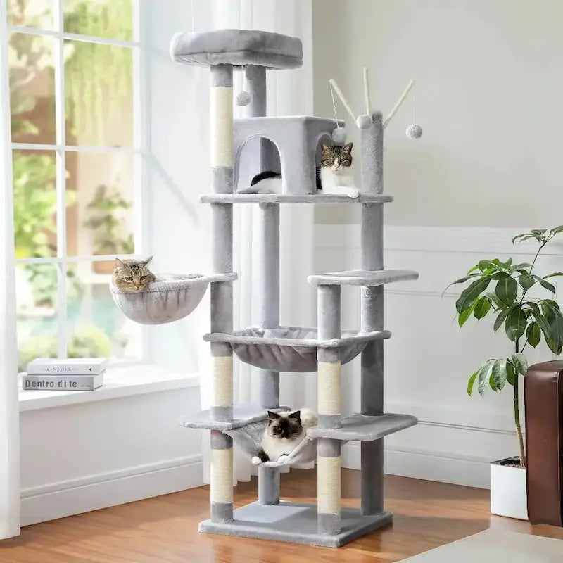 Arbre à chat avec hamac - Repos garanti | Féliko