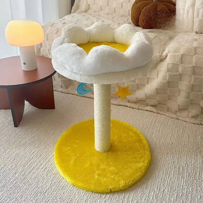 Griffoir chat nuage étoilé