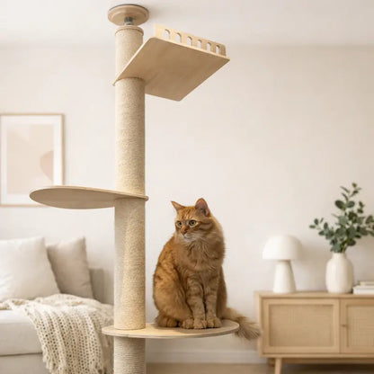 Arbre à chat plafond réglable