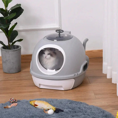 Maison de toilette chat avec tiroir