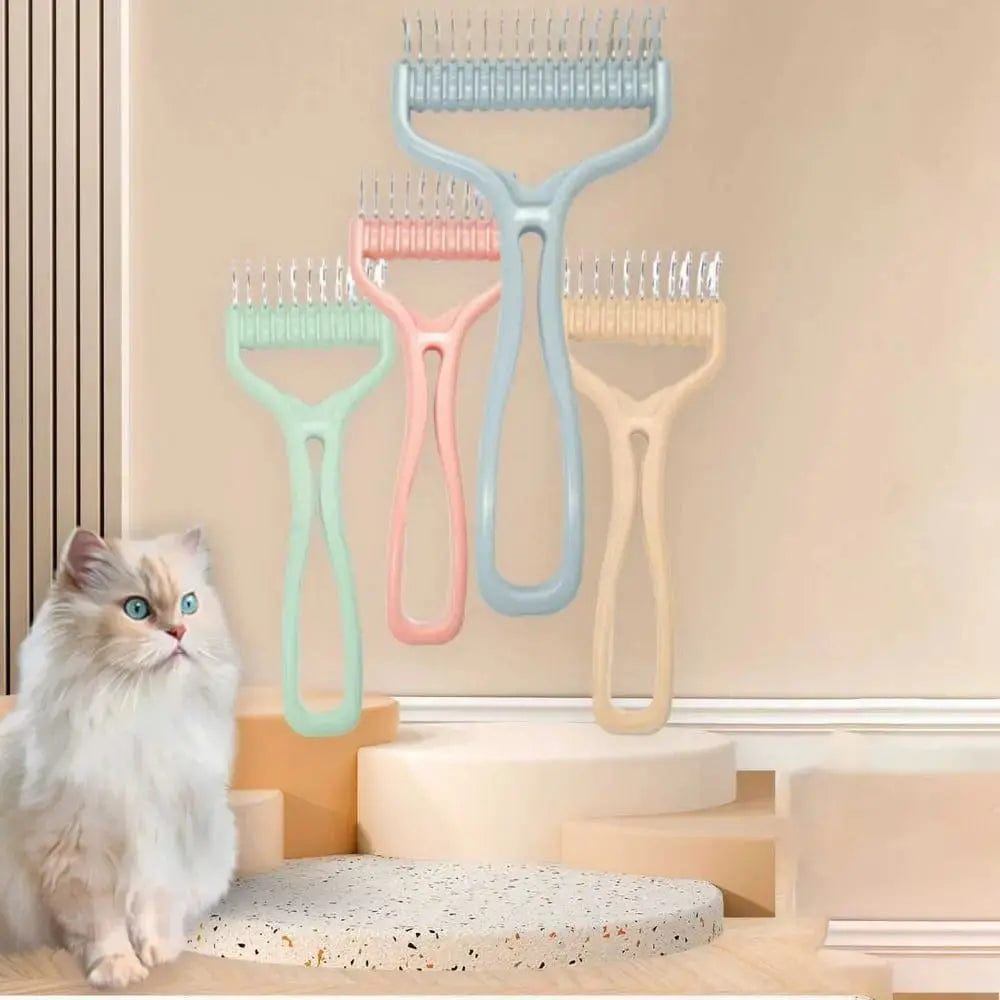 Brosse double face chat - Démêle & lisse en 1 geste | DualPurr