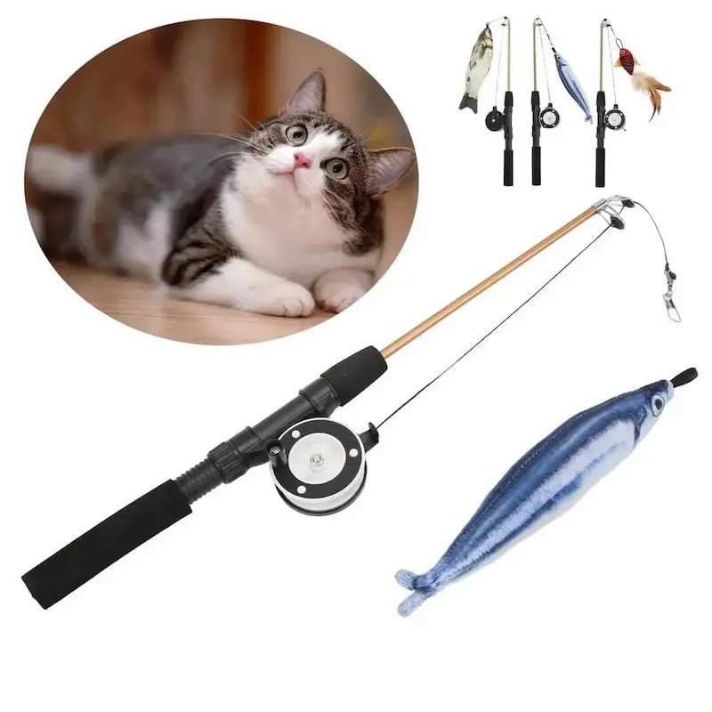 Canne à pêche pour chat - Dépense & complicité | FelinJoy