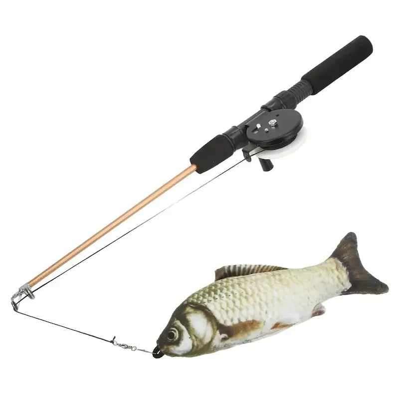Canne à pêche pour chat