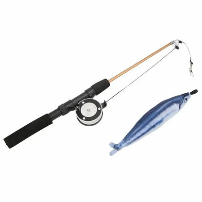 Canne à pêche pour chat