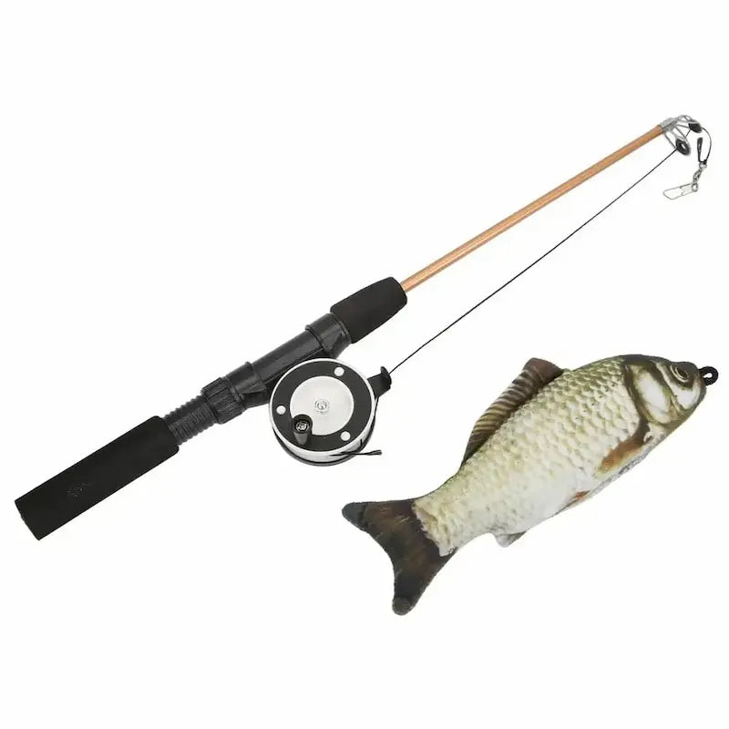 Canne à pêche pour chat