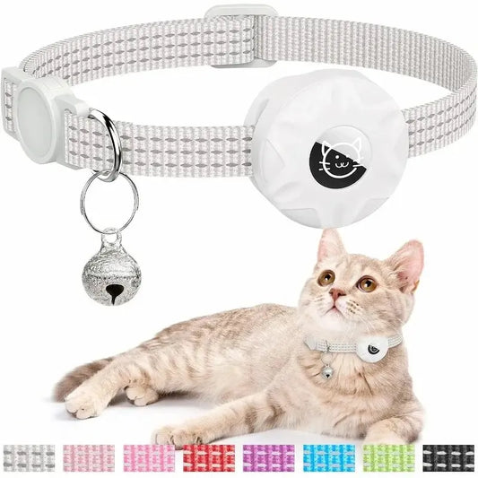 Collier GPS chat anti-étranglement - Airtag | Minouchip