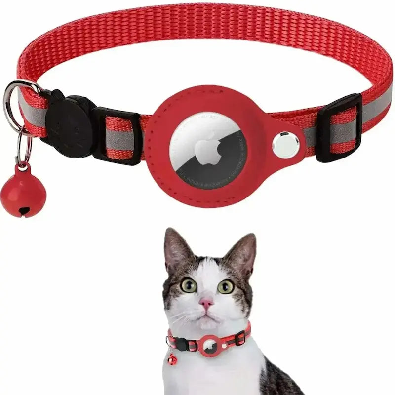 Collier chat AirTag
