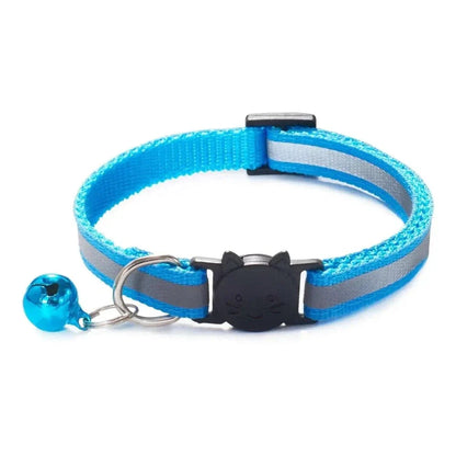 Collier clochette chat réfléchissant