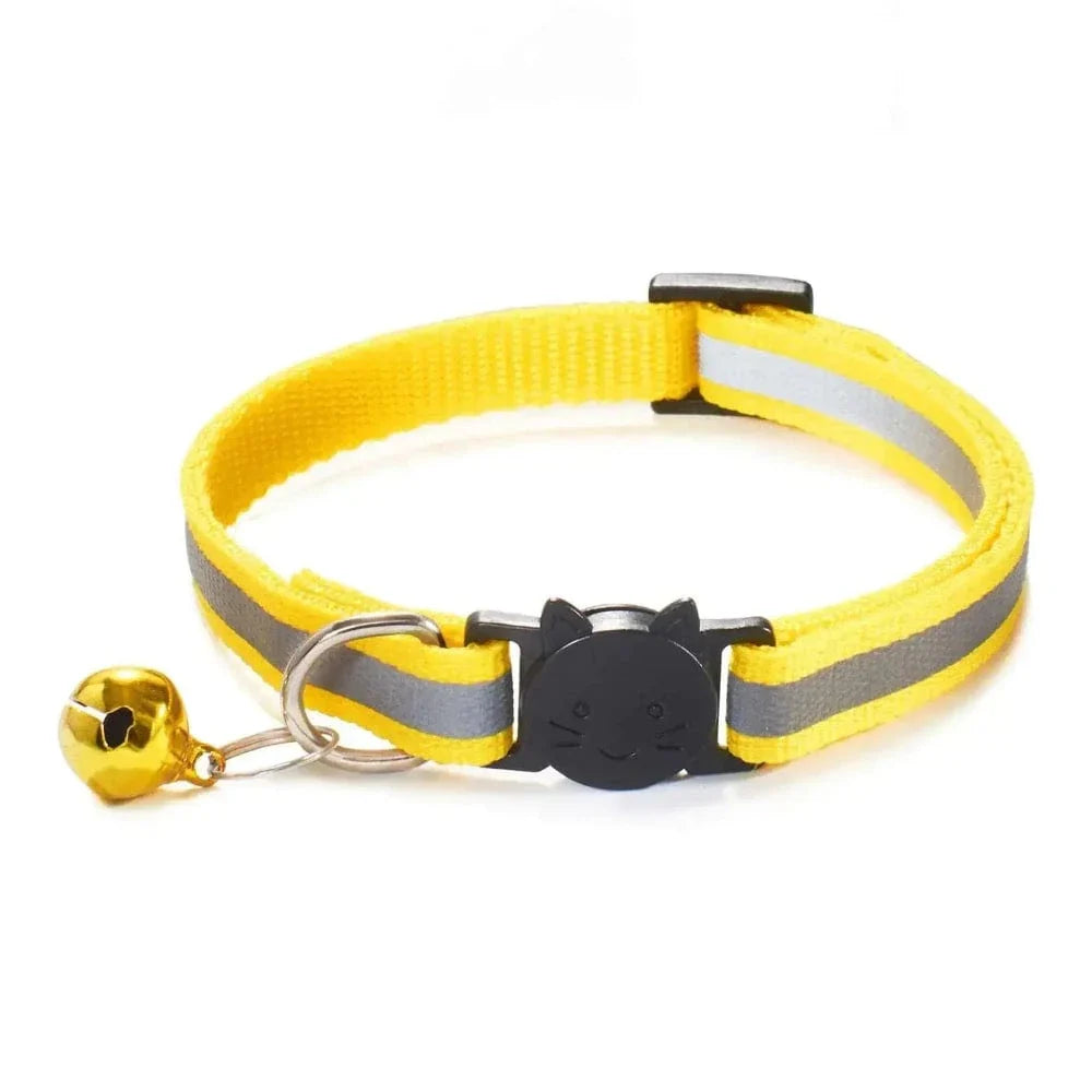 Collier clochette chat réfléchissant
