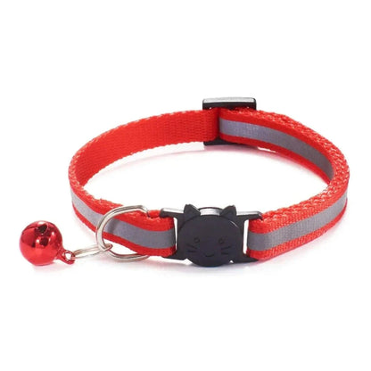 Collier clochette chat réfléchissant