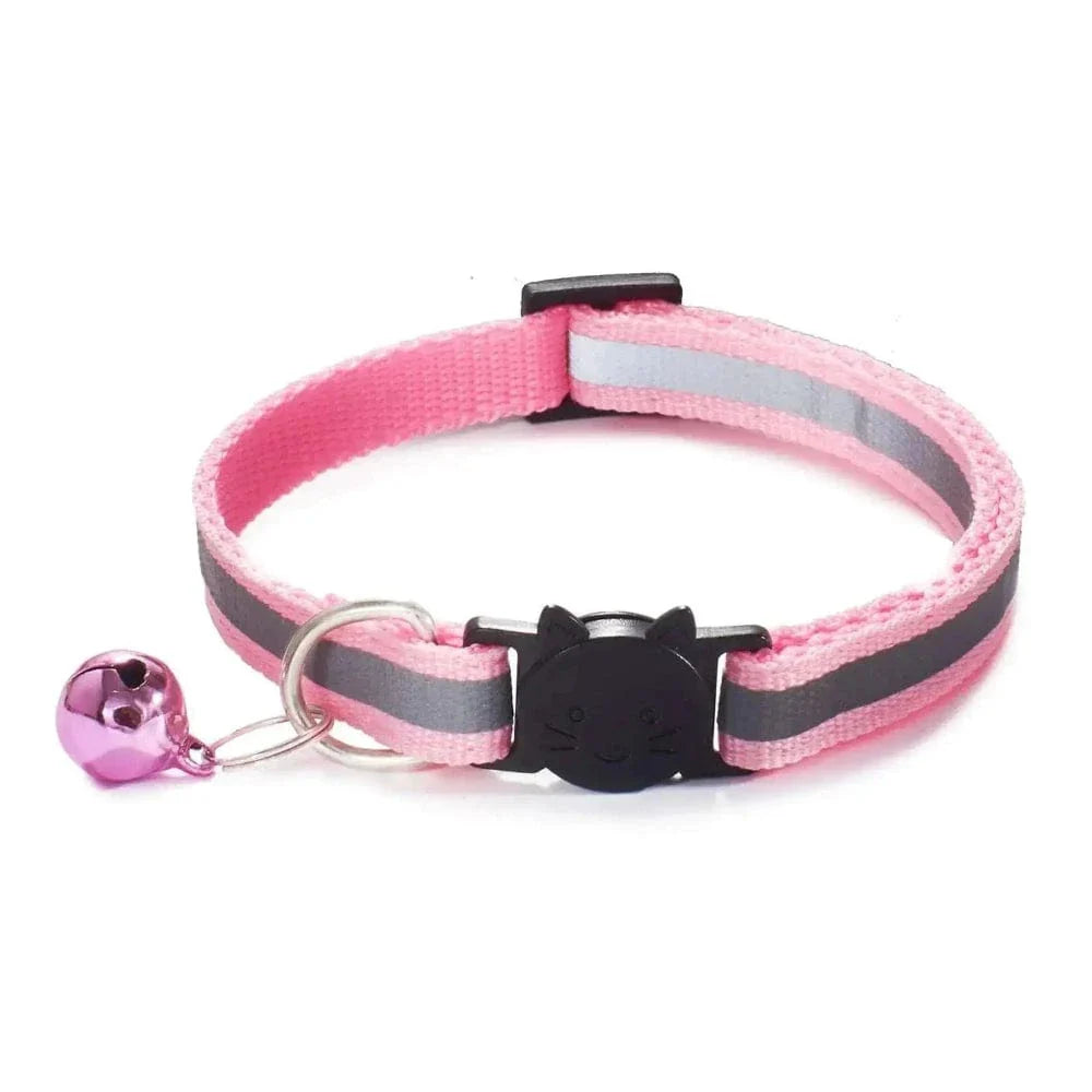 Collier clochette chat réfléchissant