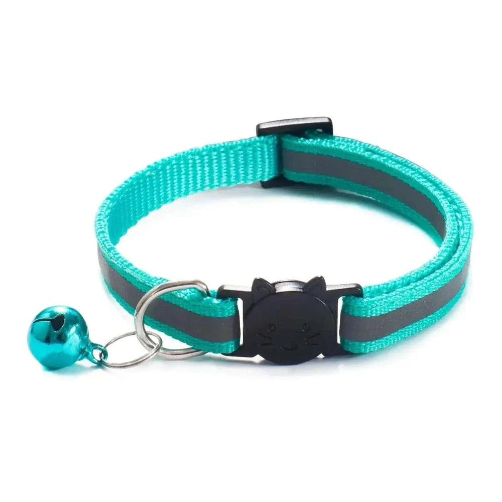 Collier clochette chat réfléchissant