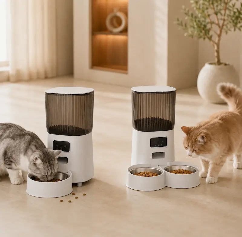 Distributeur de croquettes pour chat avec caméra | Petivue