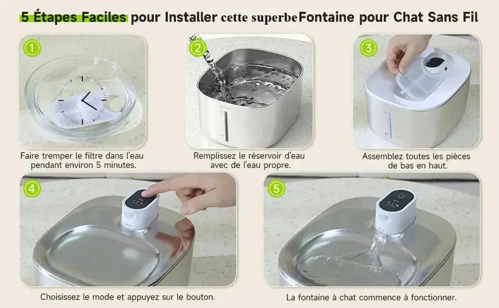 Fontaine à eau chat 4L