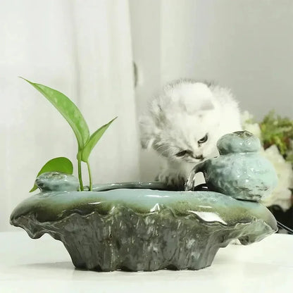 Fontaine à eau chat grenouille - Design ludique | FrogFlow