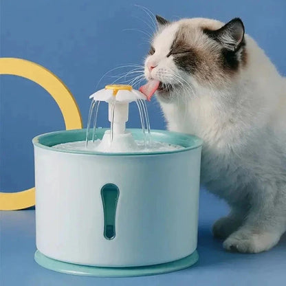Fontaine à eau chat fleur - Jet en pétale | PetalFlow