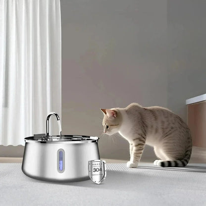 Fontaine à eau chat inox 4L