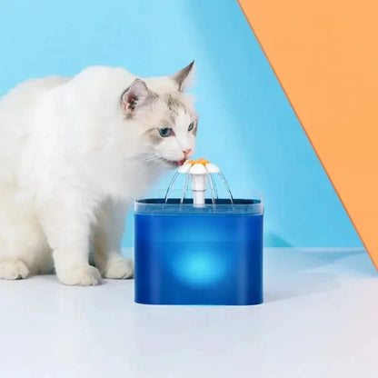 Fontaine à eau chat LED - Eau visible la nuit | GlowFlow