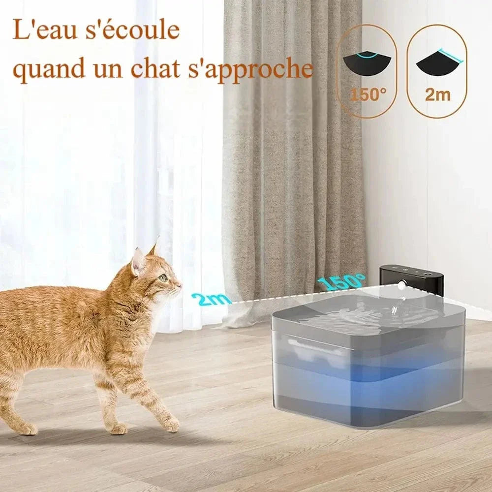 Fontaine à eau chat sans fil