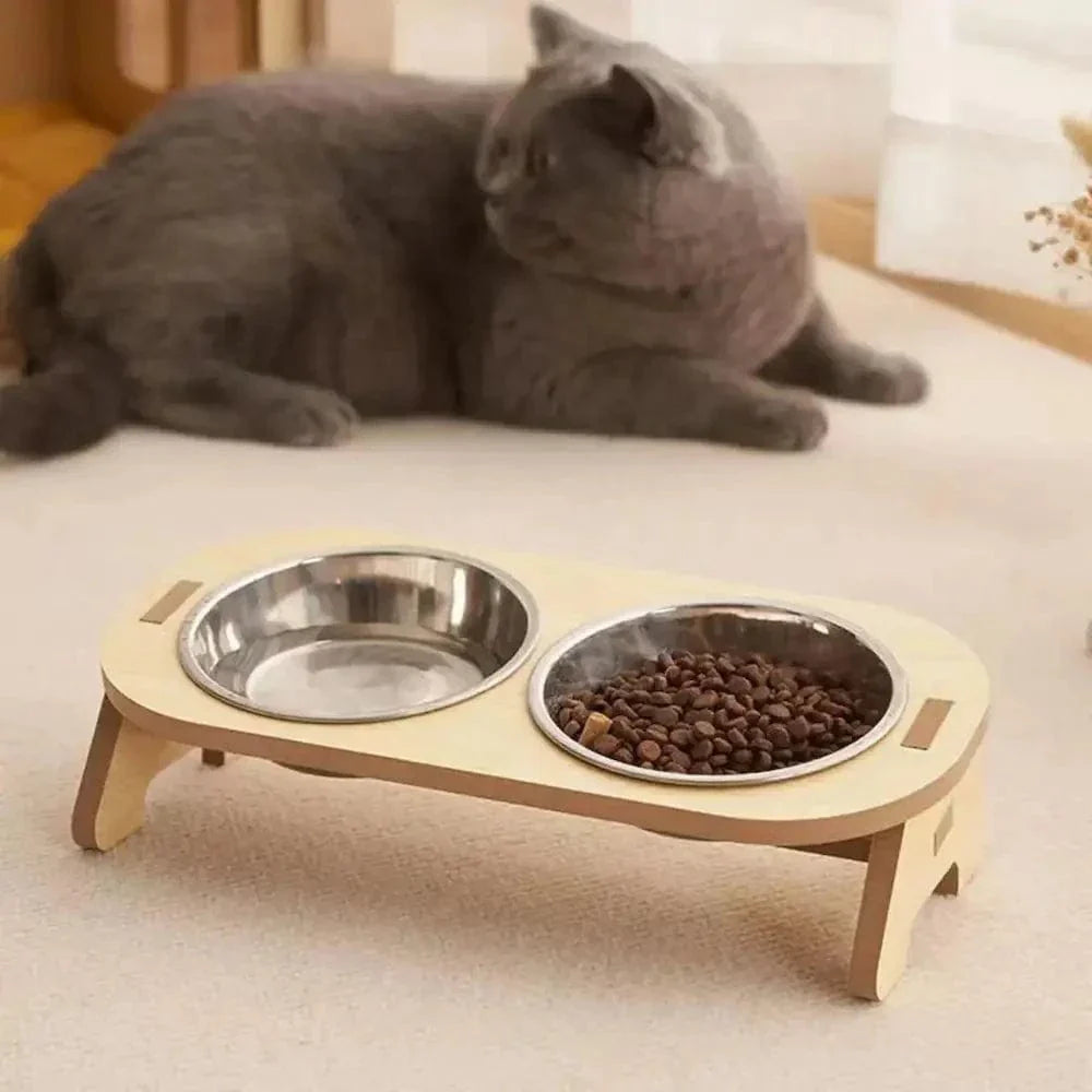 Gamelle chat surélevée - Posture idéale | LiftBowl