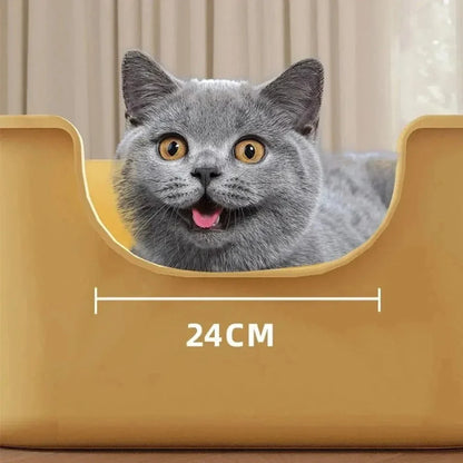 Grand bac à litière pour chat