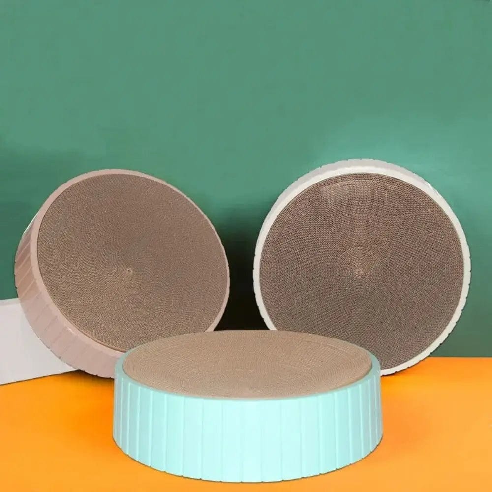 Griffoir rond chat - Griffage naturel | RoundScratch