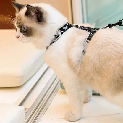Harnais chat anti-étranglement
