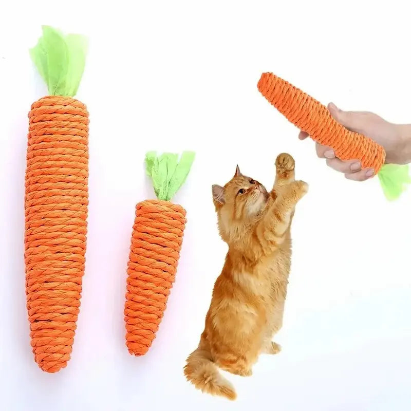 Jouet carotte chat – Anti-stress & jeu instinctif | CarottyCat