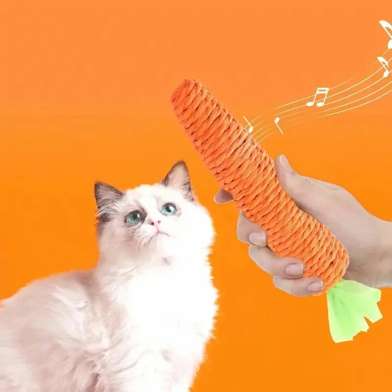 Jouet carotte chat