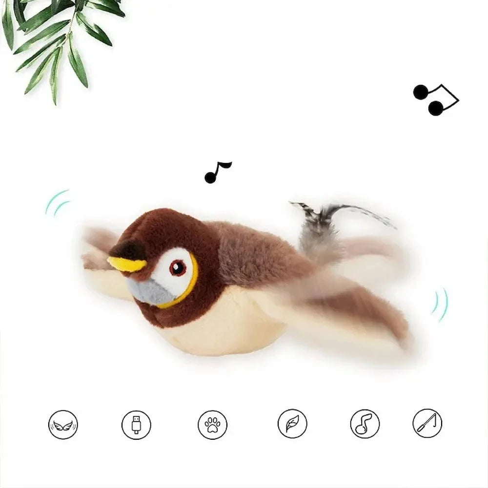 Oiseau volant pour chat