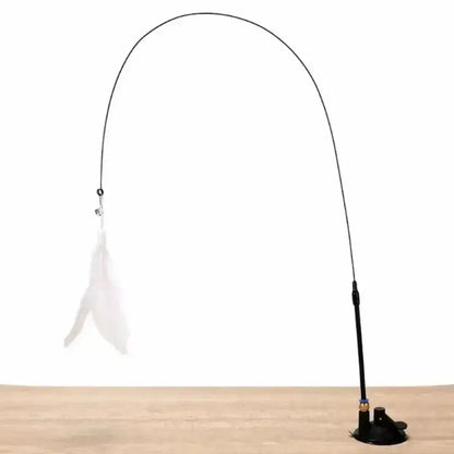 Jouet pour chat plume à ventouse