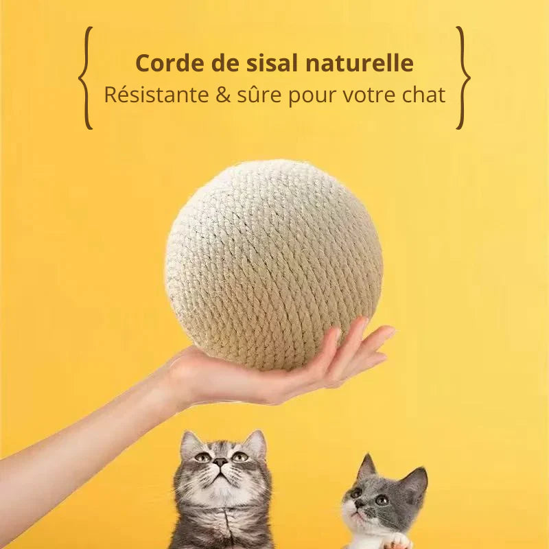 Grande balle en sisal avec grelot