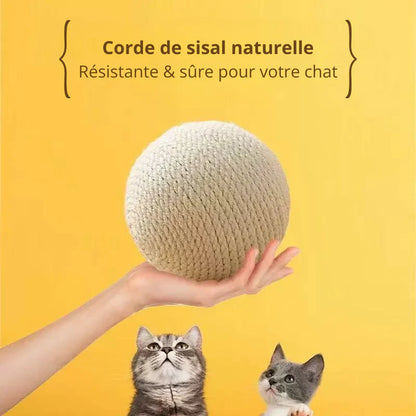 Grande balle en sisal avec grelot