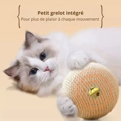 Grande balle en sisal avec grelot