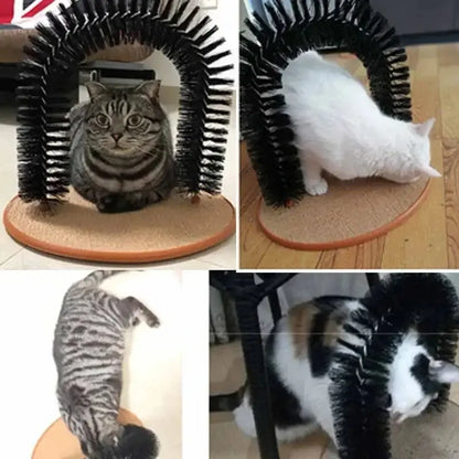 Jouet chat arc auto-grooming