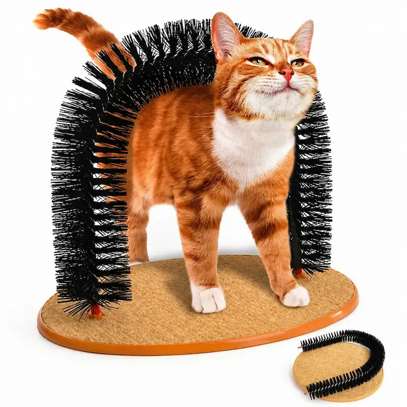 Jouet chat arc auto-grooming - Massage | DoucePatte