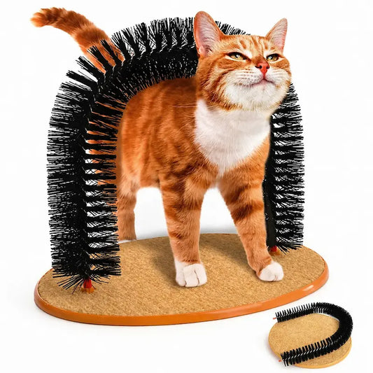 Jouet chat arc auto-grooming - Massage | DoucePatte